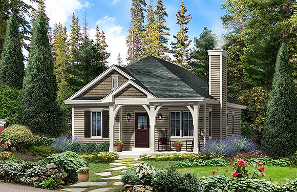 House Plan 45154 Elevation