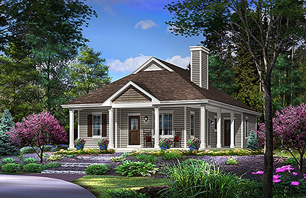 House Plan 45155 Elevation