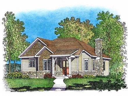 Bungalow Cottage Elevation of Plan 45159