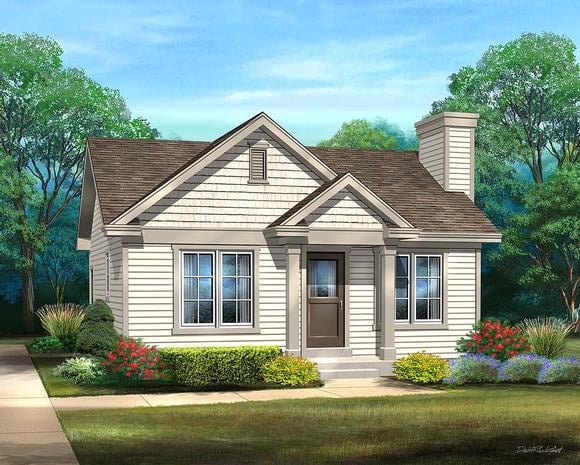 House Plan 45167 Elevation