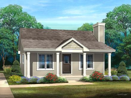 House Plan 45168 Elevation