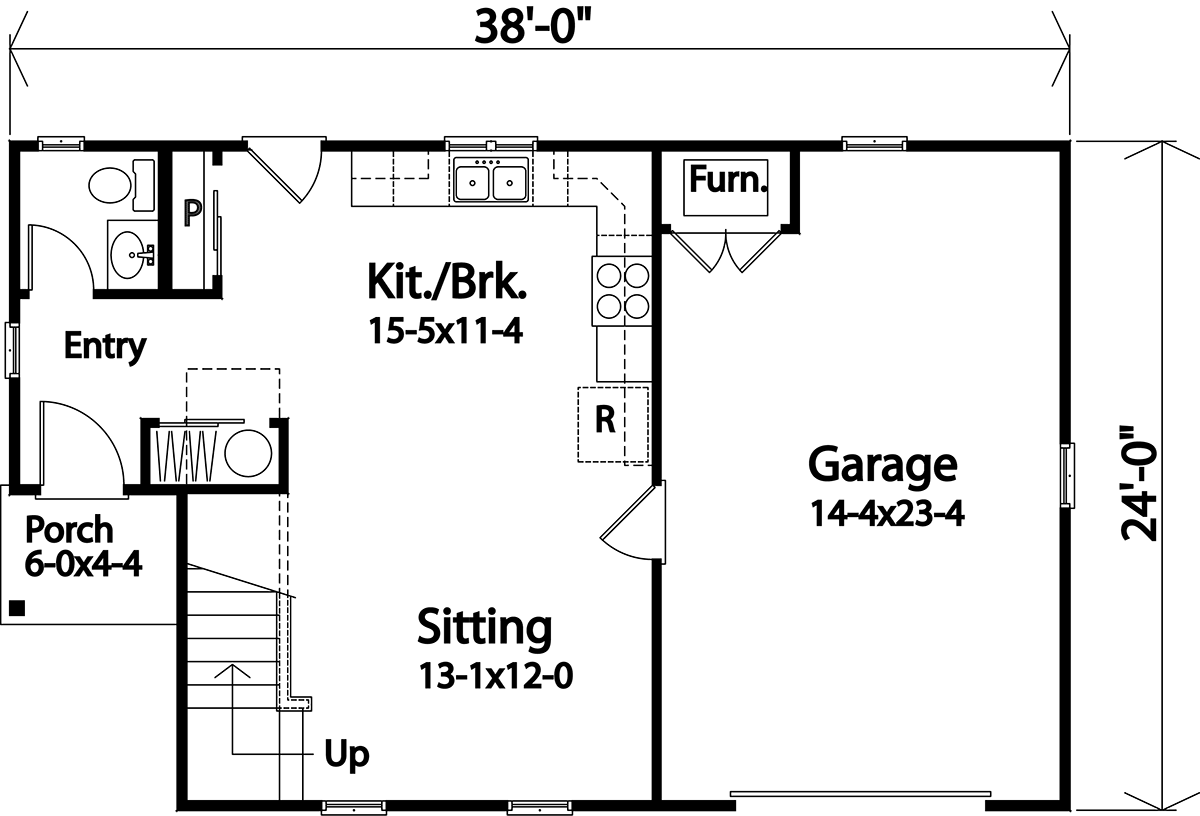 Cape Cod Cottage Traditional Level One of Plan 45180