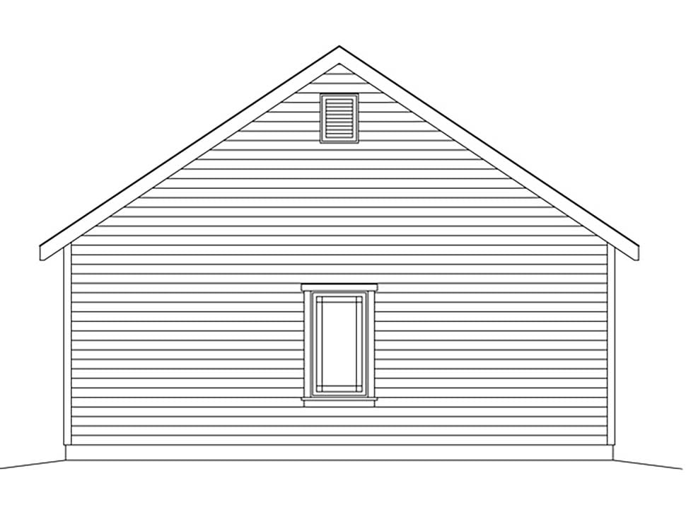  Rear Elevation of Plan 45181