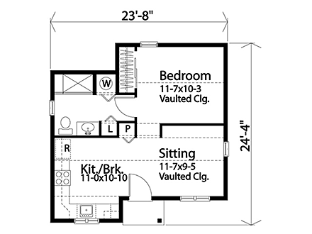 House Plan 45184 First Level Plan