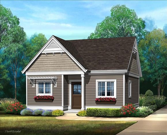 House Plan 45184 Elevation