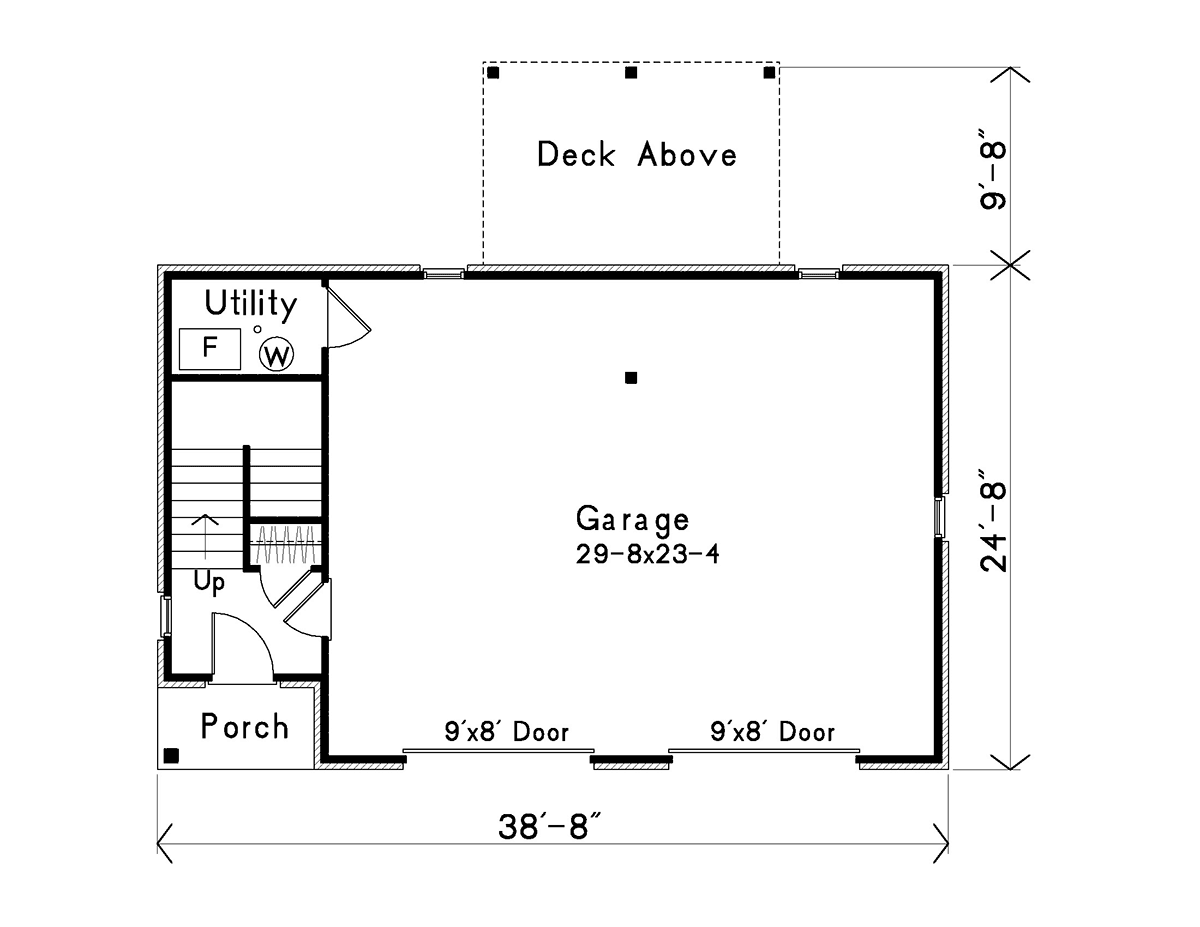 Country Craftsman Traditional Level One of Plan 45193