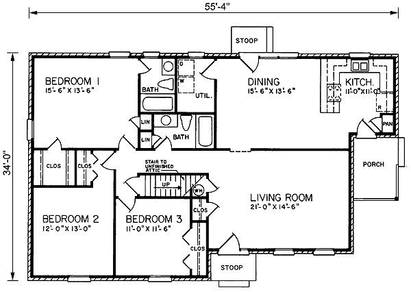 Traditional Level One of Plan 45223