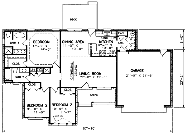 Traditional Level One of Plan 45224