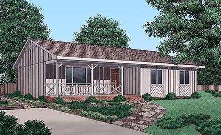 House Plan 45227 Elevation