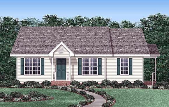 House Plan 45258 Elevation