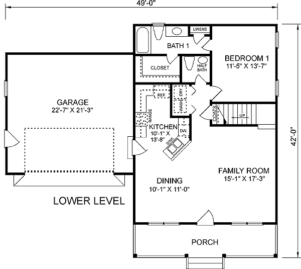 Traditional Level One of Plan 45260