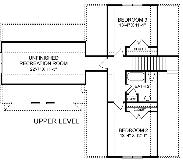 Traditional Level Two of Plan 45260