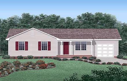 House Plan 45265 Elevation