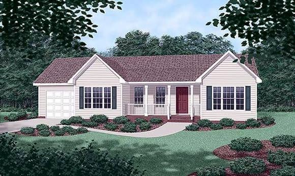 House Plan 45270 Elevation