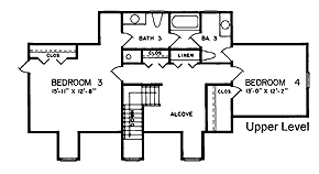 Cape Cod Country Level Two of Plan 45282