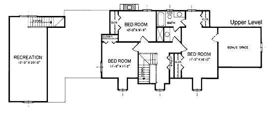 Cape Cod Country Level Two of Plan 45287