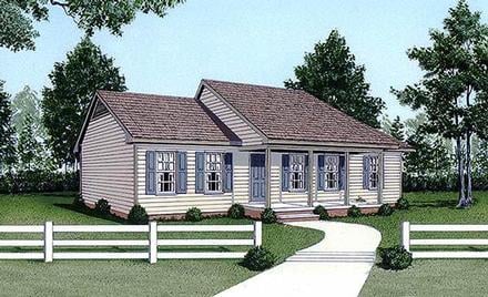 Ranch Elevation of Plan 45305