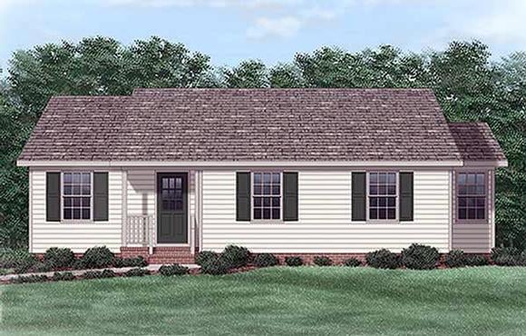 House Plan 45322 Elevation