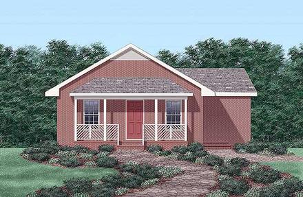 Ranch Elevation of Plan 45324