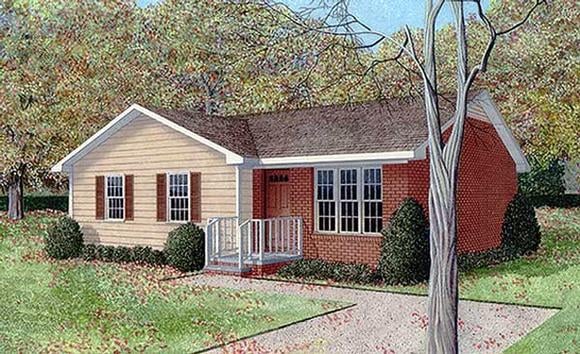 House Plan 45326 Elevation