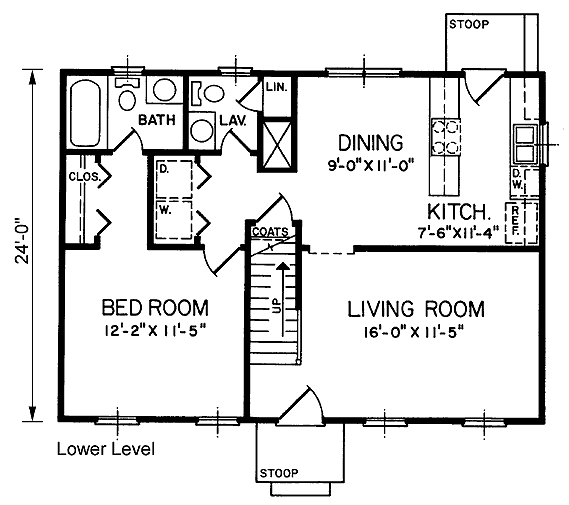 Cape Cod Narrow Lot Level One of Plan 45336