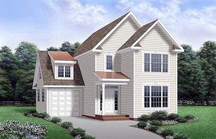 House Plan 45338 Elevation