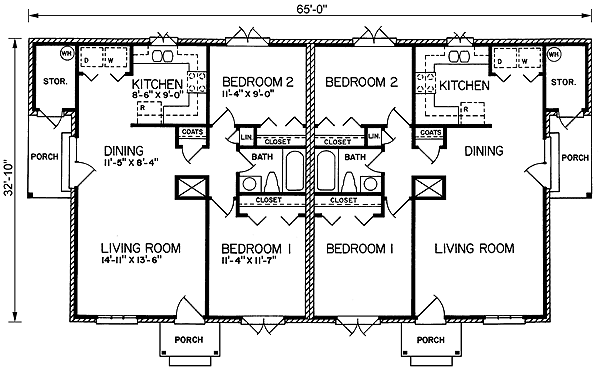 One-Story Level One of Plan 45362