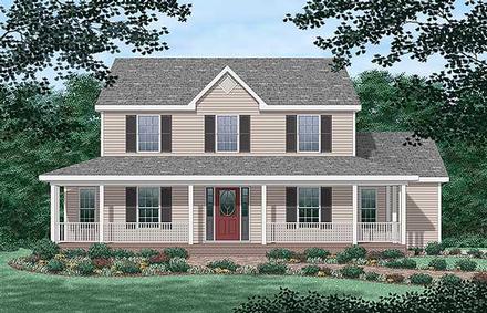 House Plan 45376 Elevation