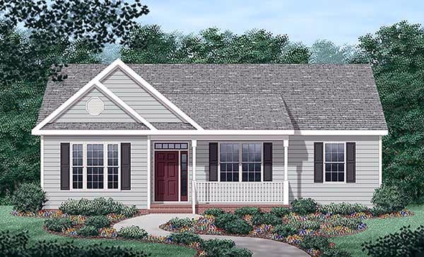 Plan 45378 | Traditional Style with 3 Bed, 2 Bath