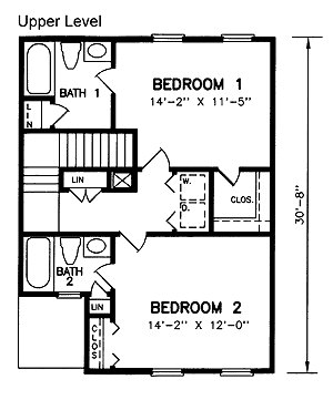 Narrow Lot Level Two of Plan 45379