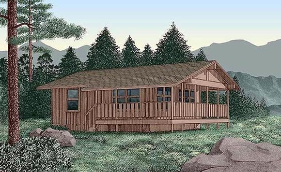 House Plan 45394 Elevation