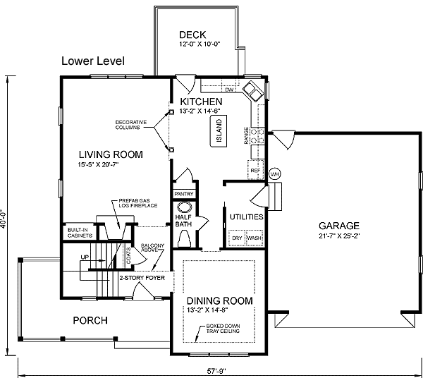 Farmhouse Level Two of Plan 45396