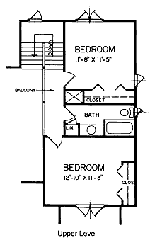 Contemporary Narrow Lot Level Two of Plan 45397