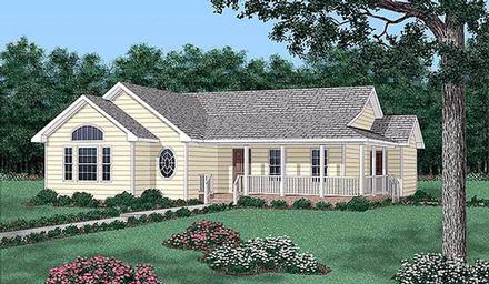 House Plan 45404 Elevation