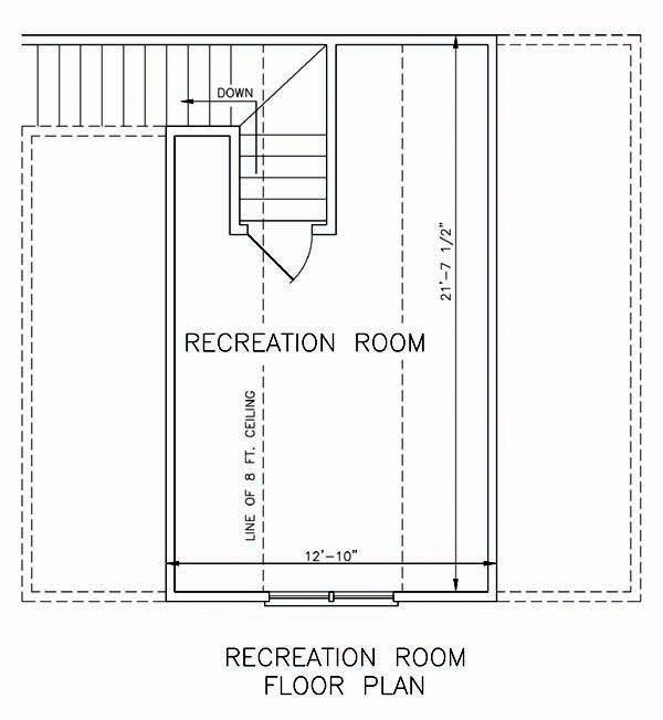 One-Story Traditional Level Two of Plan 45409