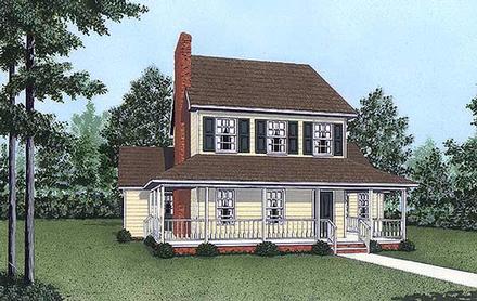 House Plan 45419 Elevation