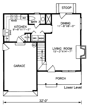 Narrow Lot Traditional Level One of Plan 45422