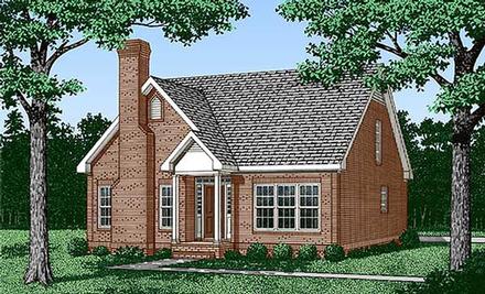 Narrow Lot Traditional Elevation of Plan 45427