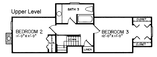 Cape Cod Level Two of Plan 45434