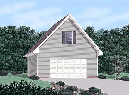 Garage Plan 45442 - 2 Car Garage Elevation