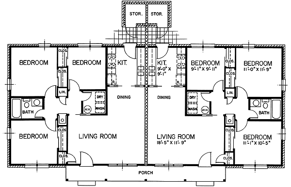 One-Story Level One of Plan 45446