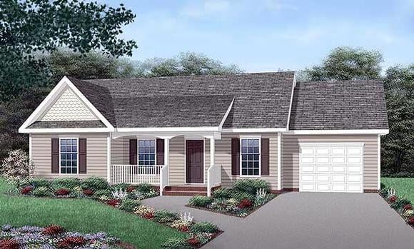 House Plan 45455 Elevation