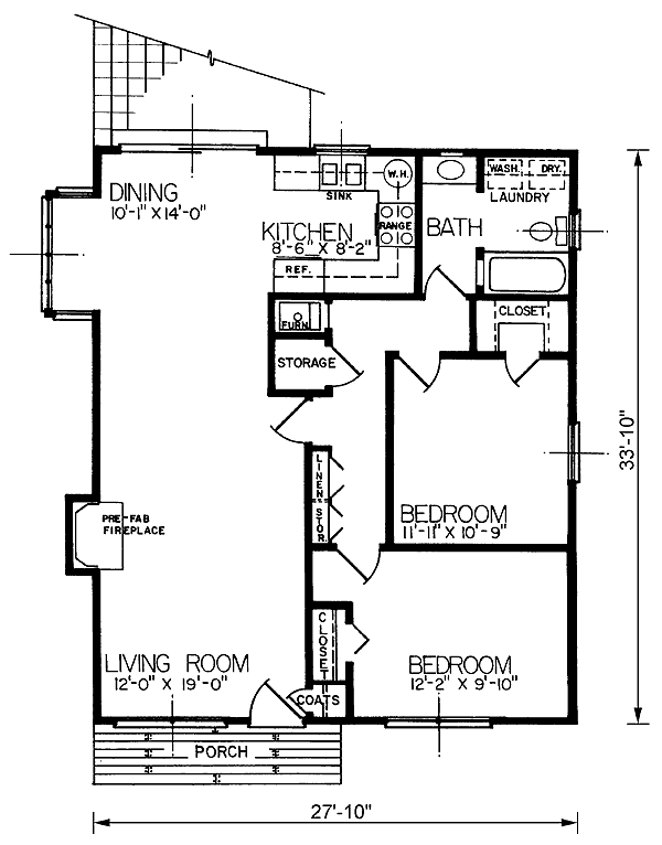 Contemporary Narrow Lot One-Story Level One of Plan 45459
