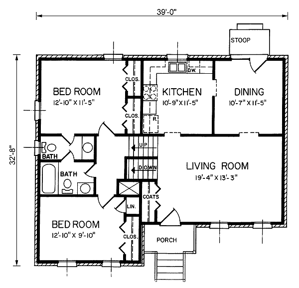 Narrow Lot Traditional Level One of Plan 45463