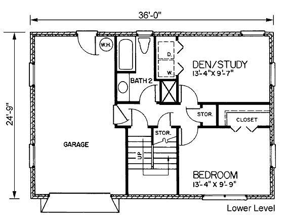 Narrow Lot Traditional Level One of Plan 45464