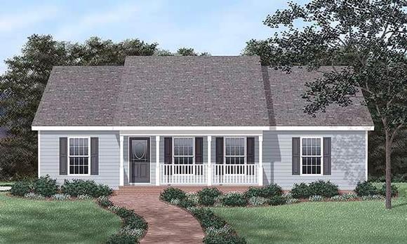 House Plan 45468 Elevation