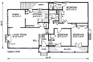 One-Story Traditional Level Two of Plan 45471