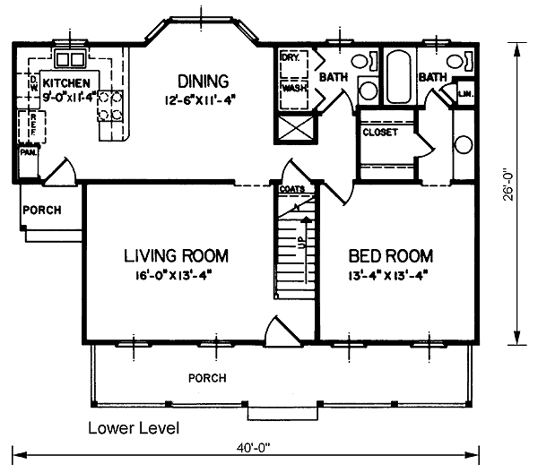 Cape Cod Level One of Plan 45492