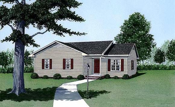 House Plan 45495 Elevation