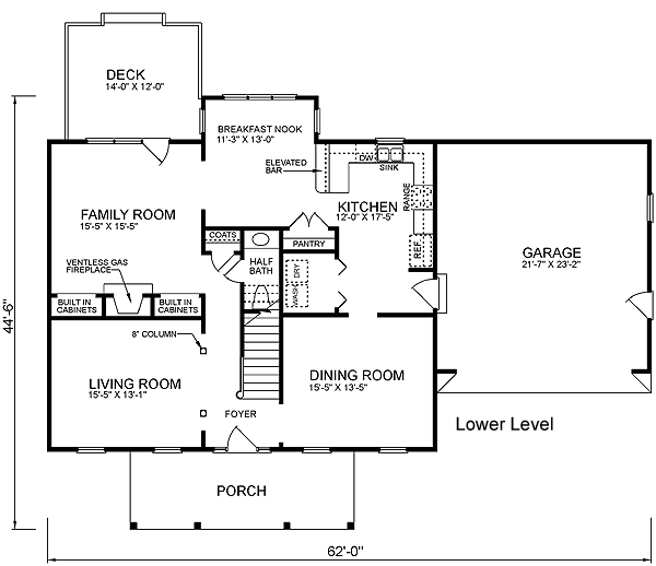 Colonial Level One of Plan 45498